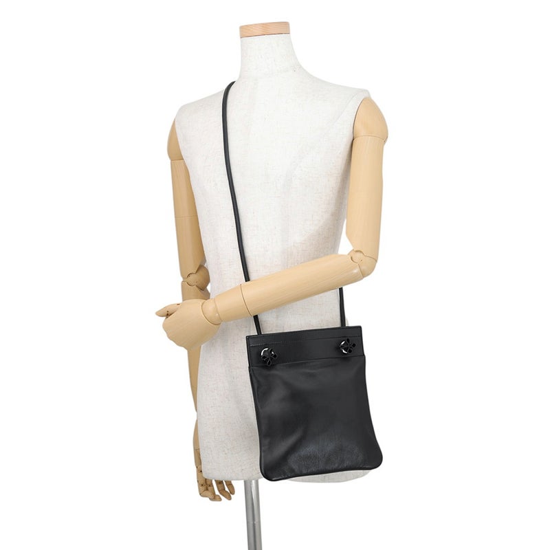 エルメス ショルダーバッグ サックアリーヌ ミニ ブラック/シルバー金具 スイフト Z刻印 HERMES 黒