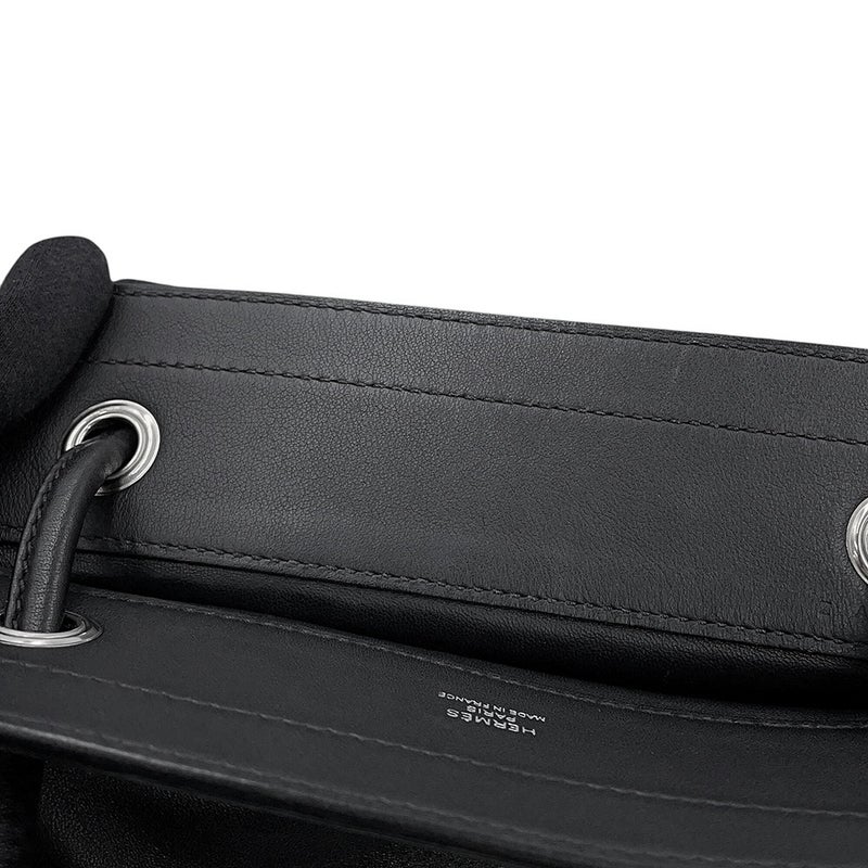 エルメス ショルダーバッグ サックアリーヌ ミニ ブラック/シルバー金具 スイフト Z刻印 HERMES 黒