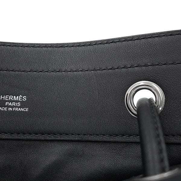 エルメス ショルダーバッグ サックアリーヌ ミニ ブラック/シルバー金具 スイフト Z刻印 HERMES 黒