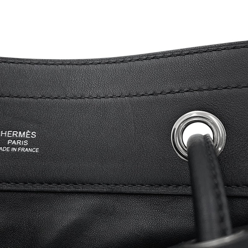 エルメス ショルダーバッグ サックアリーヌ ミニ ブラック/シルバー金具 スイフト Z刻印 HERMES 黒