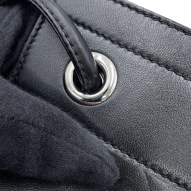 エルメス ショルダーバッグ サックアリーヌ ミニ ブラック/シルバー金具 スイフト Z刻印 HERMES 黒