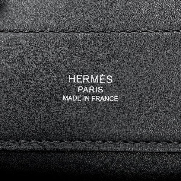 エルメス ショルダーバッグ サックアリーヌ ミニ ブラック/シルバー金具 スイフト Z刻印 HERMES 黒