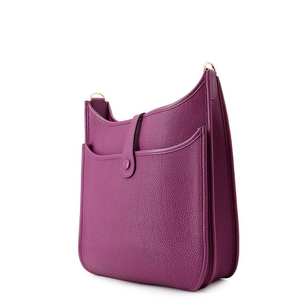 エルメス ショルダーバッグ エブリン3 PM アネモネ/ゴールド金具 トリヨンクレマンス Y刻印 HERMES Evelyne