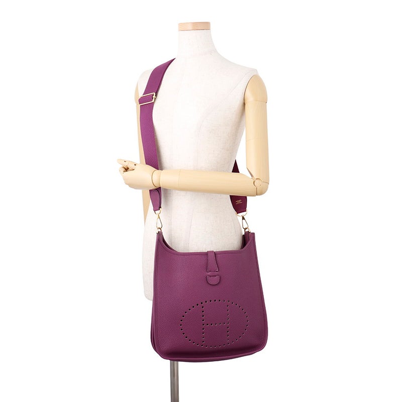 エルメス ショルダーバッグ エブリン3 PM アネモネ/ゴールド金具 トリヨンクレマンス Y刻印 HERMES Evelyne