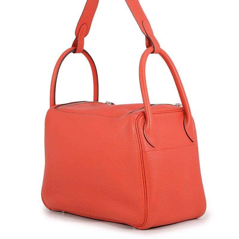 エルメス ハンドバッグ リンディ30  ローズジャイプール/シルバー金具 トリヨンクレマンス T刻印 HERMES 2way