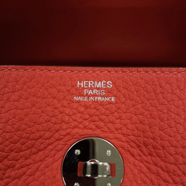 エルメス ハンドバッグ リンディ30  ローズジャイプール/シルバー金具 トリヨンクレマンス T刻印 HERMES 2way