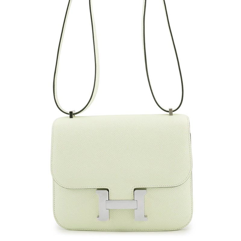 エルメス ショルダーバッグ ミニ コンスタンス3 ヴェールフィズ/シルバー金具 エプソン U刻印 HERMES Constance