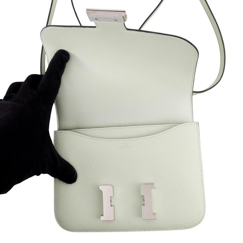 エルメス ショルダーバッグ ミニ コンスタンス3 ヴェールフィズ/シルバー金具 エプソン U刻印 HERMES Constance