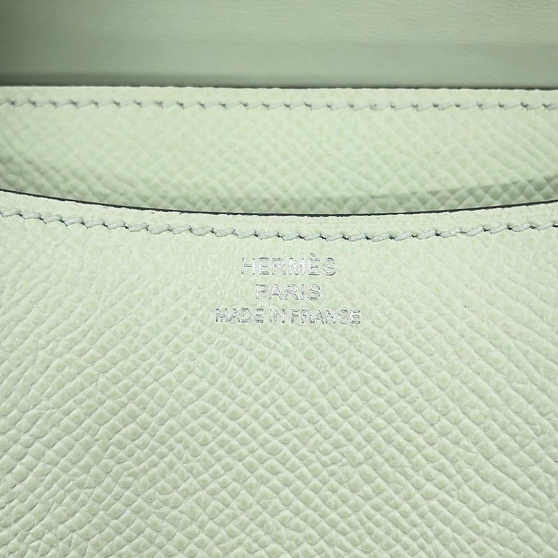 エルメス ショルダーバッグ ミニ コンスタンス3 ヴェールフィズ/シルバー金具 エプソン U刻印 HERMES Constance