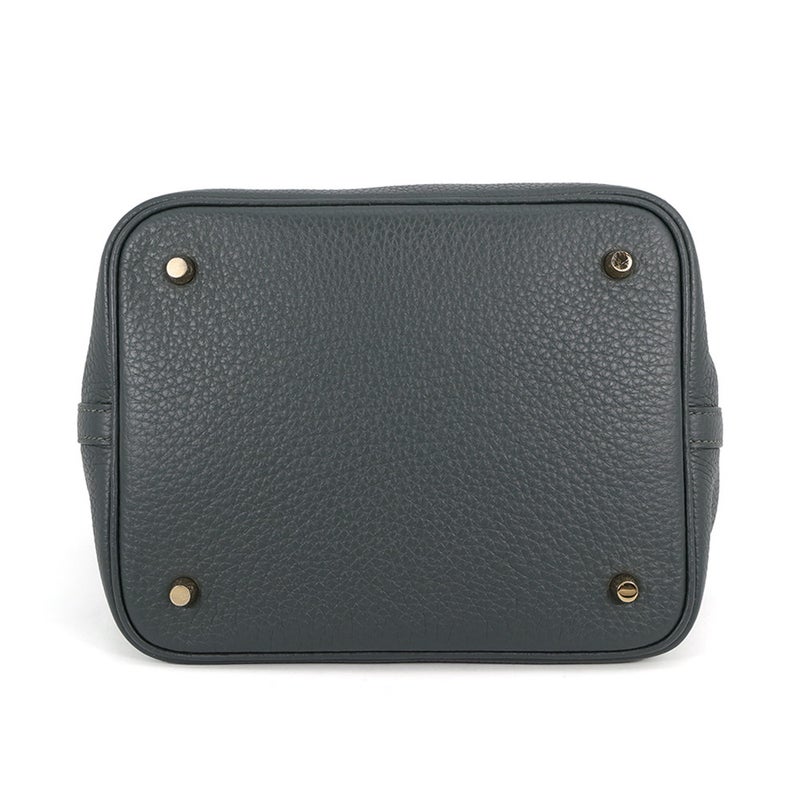 エルメス ハンドバッグ ピコタンロックMM ヴェールフォンセ/ゴールド金具 トリヨンクレマンス K刻印 HERMES