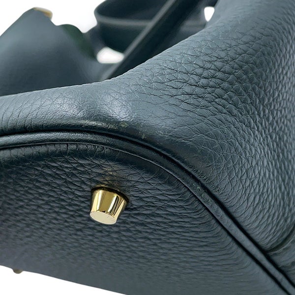エルメス ハンドバッグ ピコタンロックMM ヴェールフォンセ/ゴールド金具 トリヨンクレマンス K刻印 HERMES