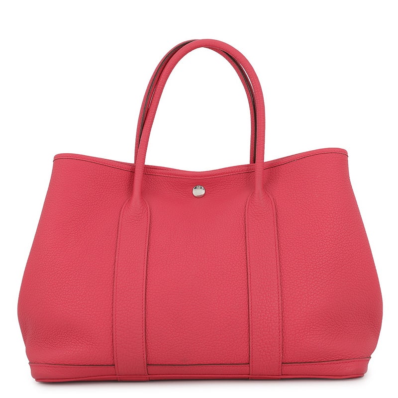 エルメス トートバッグ ガーデンパーティPM ブーゲンビリア/シルバー金具 ネゴンダ T刻印 HERMES Garden Party