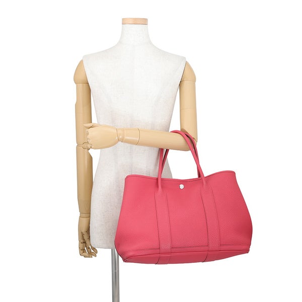 エルメス トートバッグ ガーデンパーティPM ブーゲンビリア/シルバー金具 ネゴンダ T刻印 HERMES Garden Party