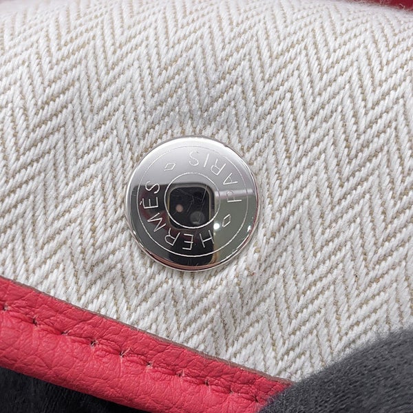 エルメス トートバッグ ガーデンパーティPM ブーゲンビリア/シルバー金具 ネゴンダ T刻印 HERMES Garden Party