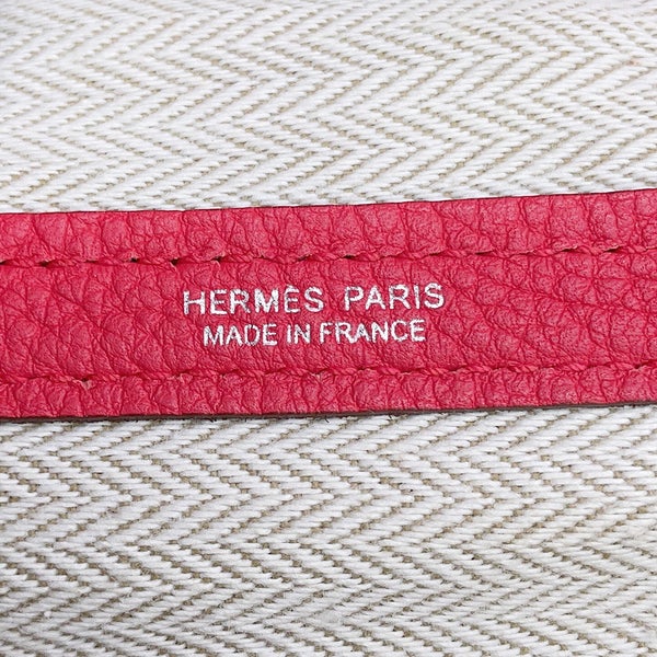 エルメス トートバッグ ガーデンパーティPM ブーゲンビリア/シルバー金具 ネゴンダ T刻印 HERMES Garden Party