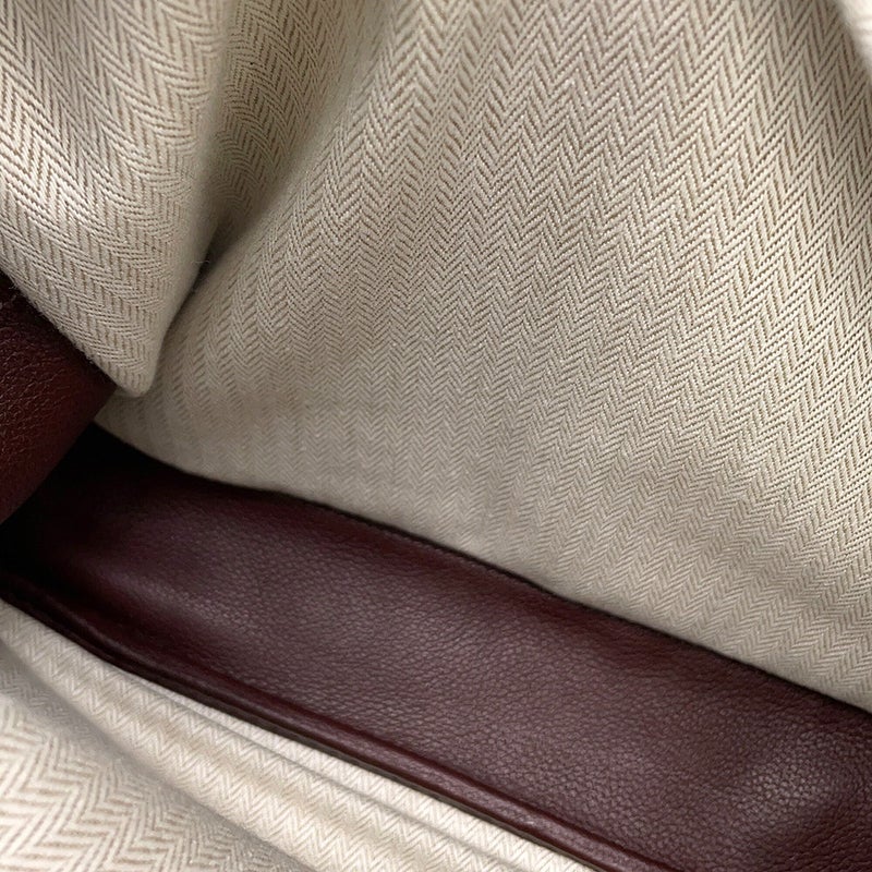 エルメス ショルダーバッグ エブド リポーター ハバナ/シルバー金具 エバーグレイン/キャンバス □Q刻印