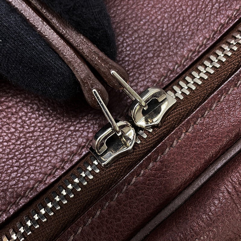 エルメス ショルダーバッグ エブド リポーター ハバナ/シルバー金具 エバーグレイン/キャンバス □Q刻印