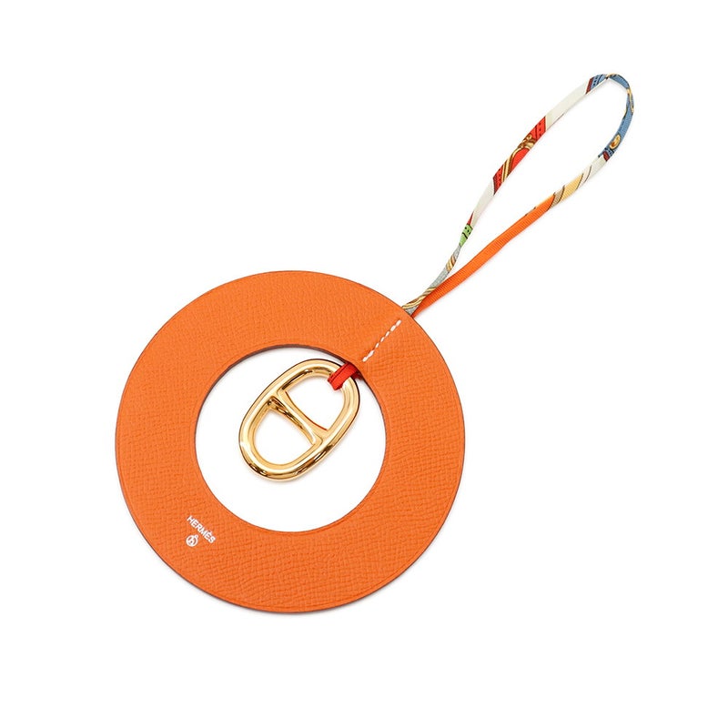 エルメス バッグチャーム プティ アッシュ シェーヌダンクル フー/ゴールド金具 エプソン HERMES