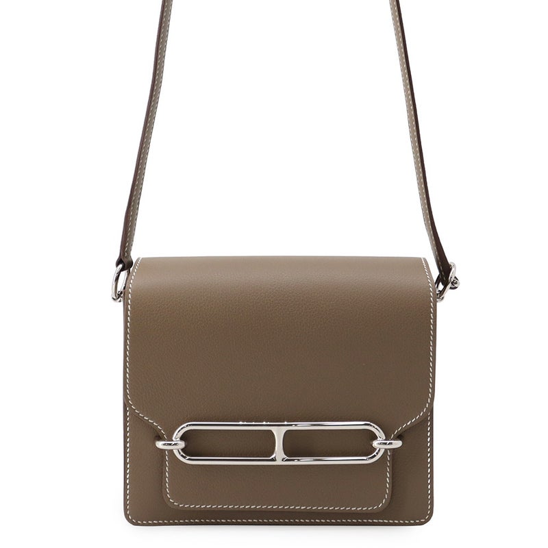 エルメス サック ロウリス ルリ ミニ エトゥープ/シルバー金具 エバーカラー G刻印 HERMES