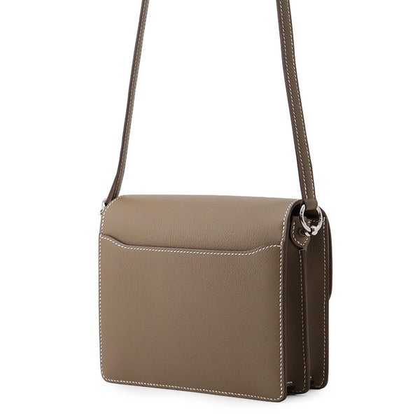 エルメス サック ロウリス ルリ ミニ エトゥープ/シルバー金具 エバーカラー G刻印 HERMES