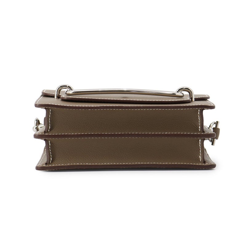 エルメス サック ロウリス ルリ ミニ エトゥープ/シルバー金具 エバーカラー G刻印 HERMES