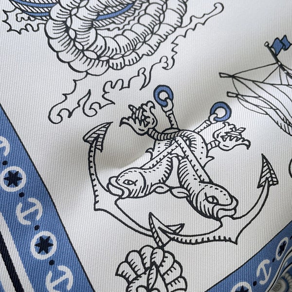 エルメス スカーフ カレ70 クルーテ 船乗りのタトゥー・バンダナ Tatouages Marins Bandana 2026年春夏