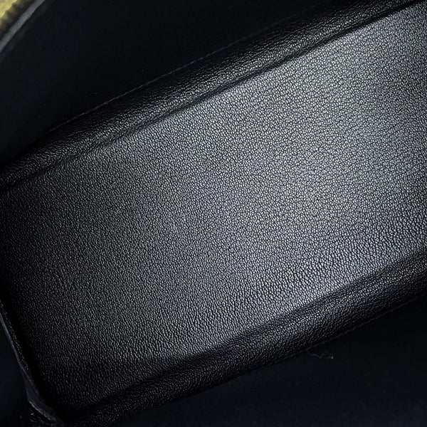 エルメス ハンドバッグ ケリー25 内縫い ブラック/ゴールド金具 トゴ Z刻印 ２wayショルダー 黒
