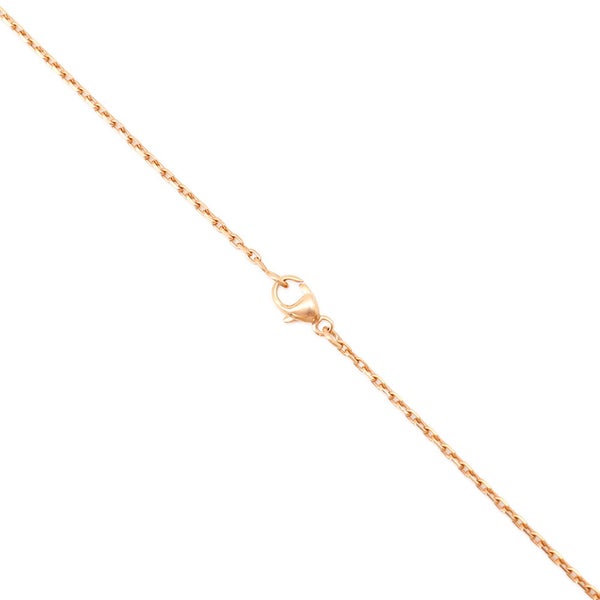 エルメス ネックレス ミニ・ポップアッシュ ブラック/ピンクゴールド金具 HERMES アクセサリー ポップH 黒