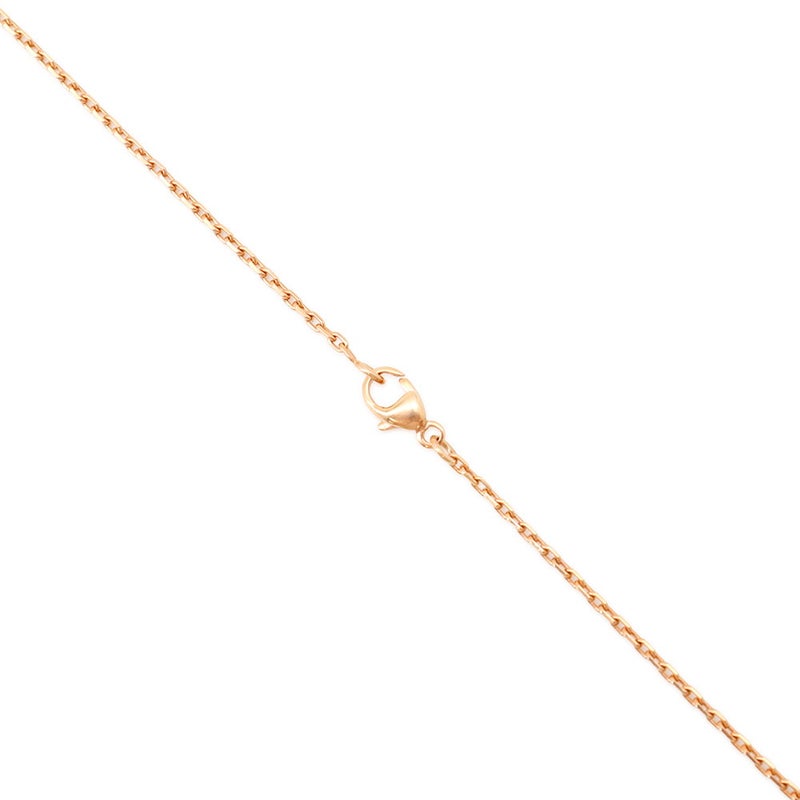 エルメス ネックレス ミニ・ポップアッシュ ブラック/ピンクゴールド金具 HERMES アクセサリー ポップH 黒