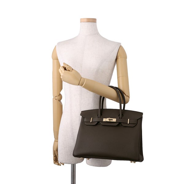 エルメス バーキン30 ヴェールロデン/シャンパンゴールド金具 トゴ G刻印 HERMES Birkin ハンドバッグ