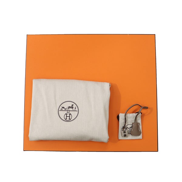 エルメス バーキン40 エトゥープ/シルバー金具 トゴ B刻印 HERMES Birkin ハンドバッグ