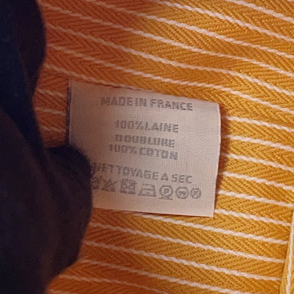 エルメスハンドバッグ ブリッド・ア・ブラック アニモー・ブロックGM グラニット/シルバー金具 トワル・シェヴロン HERMES ポーチ