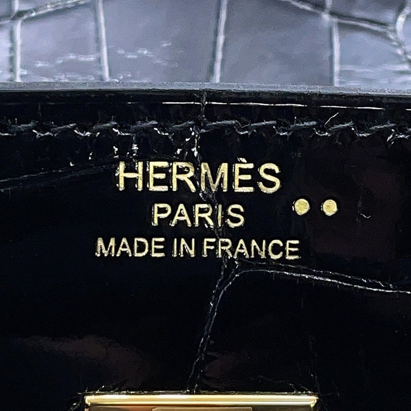 エルメス バーキン25 ブラック/ゴールド金具  ニロティカスシャイン Z刻印 HERMES Birkin ハンドバッグ 黒
