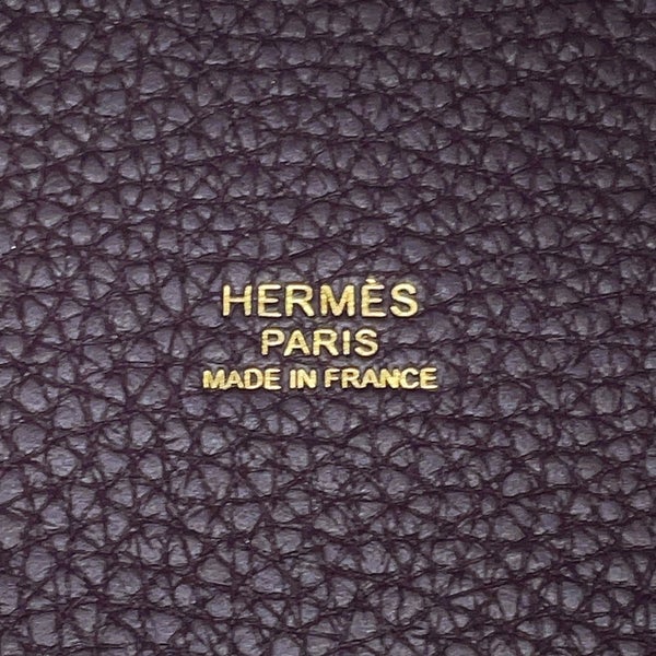 エルメス ハンドバッグ ピコタンロックMM カシス/ゴールド金具 トリヨンクレマンス D刻印 HERMES トートバッグ
