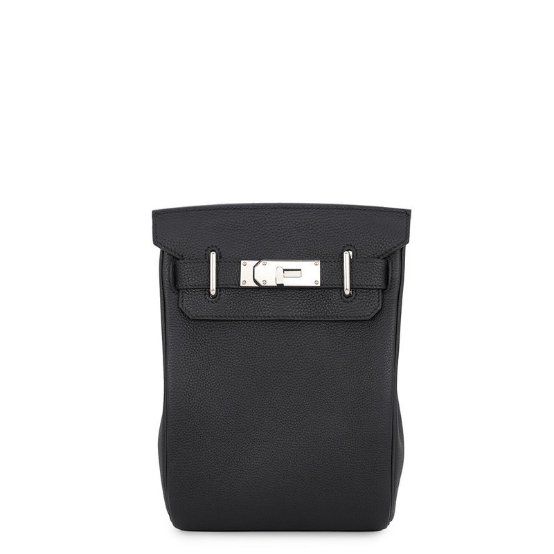 エルメス ボディバッグ ケリー アッカドPM ブラック/シルバー金具 トゴ W刻印 HERMES メンズ
