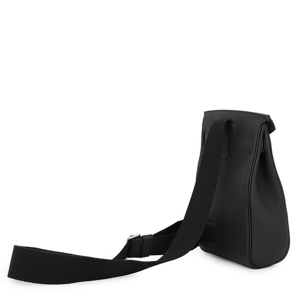 エルメス ボディバッグ ケリー アッカドPM ブラック/シルバー金具 トゴ W刻印 HERMES メンズ