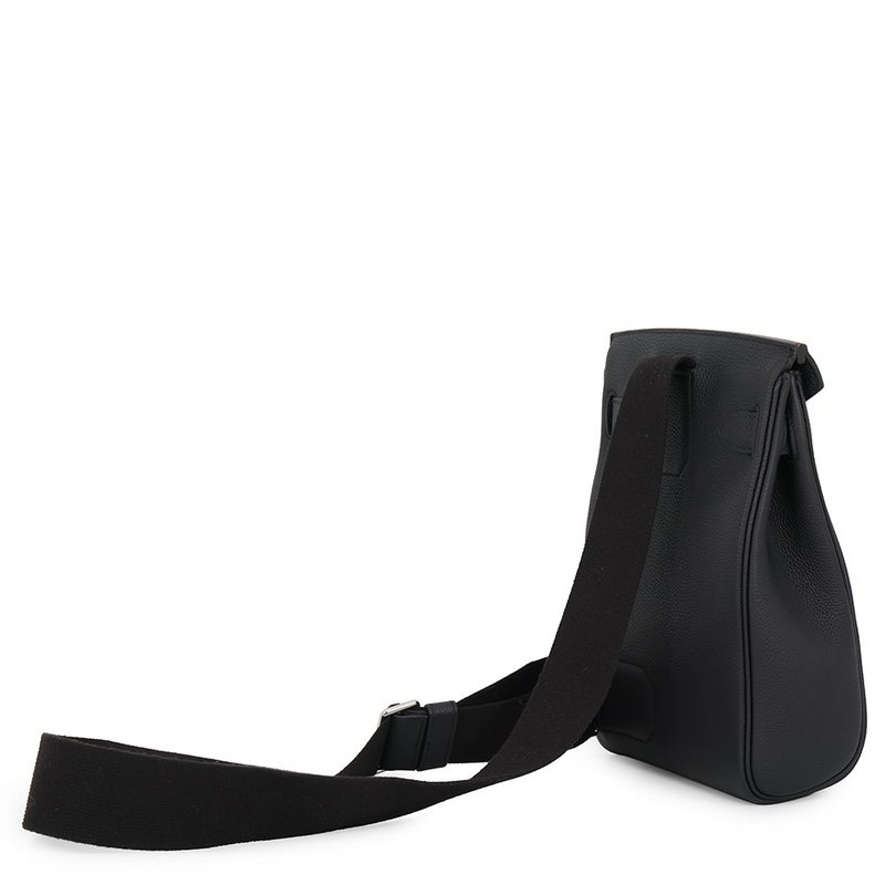 エルメス ボディバッグ ケリー アッカドPM ブラック/シルバー金具 トゴ W刻印 HERMES メンズ