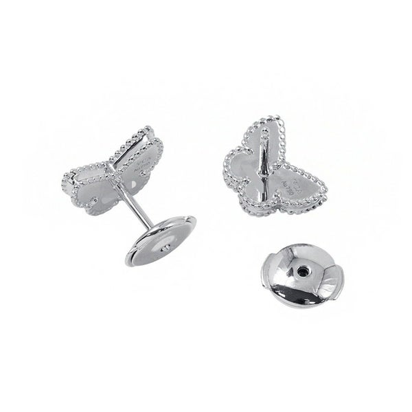 ヴァンクリーフ&アーペル ピアス スウィート パピヨン ピアス ターコイズ K18WGホワイトゴールド VCARN5JN00