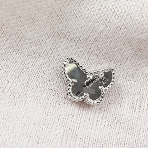 ヴァンクリーフ&アーペル ピアス スウィート パピヨン ピアス ターコイズ K18WGホワイトゴールド VCARN5JN00