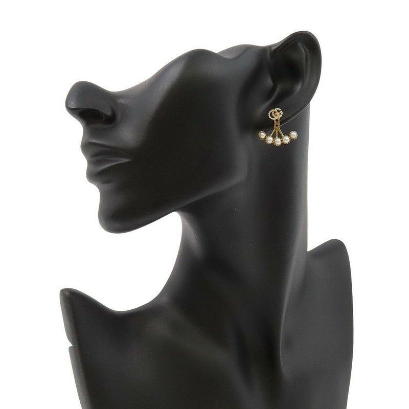 グッチ ピアス ダブルG ピアス ダイヤモンド パール K18YGイエローゴールド GUCCI 2way