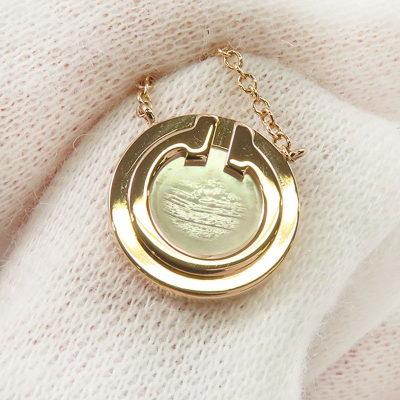 ティファニー ネックレス T トゥー サークル ペンダント マザーオブパール K18PGピンクゴールド Tiffany&Co.