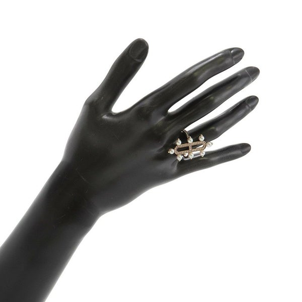 エルメス リング エルメス・シャンドラ MM ダイヤモンド パール 8P K18PGピンクゴールド サイズ56 HERMES 指輪