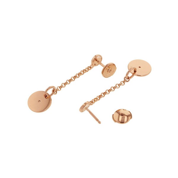 エルメス ピアス ガンバード クルー・ド・セル ピアス Ex-Libris Clou de Selle ダイヤモンド 0.04ct K18PGピンクゴールド HERMES