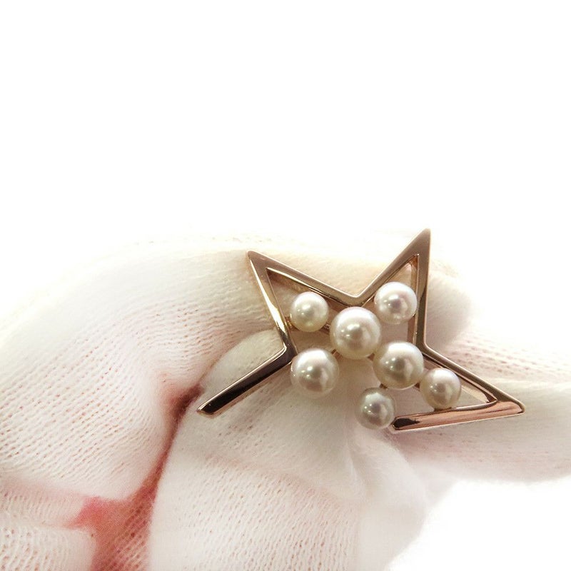 タサキ ピアス アブストラクト スター 真珠 パール K18PGピンクゴールド/K18YGイエローゴールド/サクラゴールド