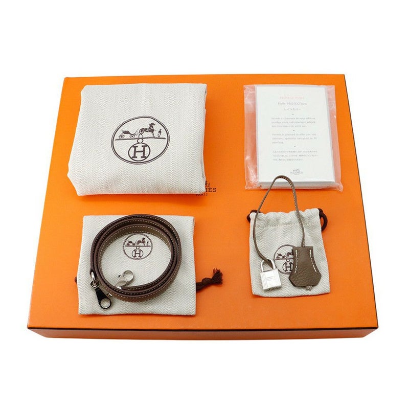 エルメス ハンドバッグ ボリード31 エトゥープ/シルバー金具 トリヨンクレマンス A刻印 2wayショルダー