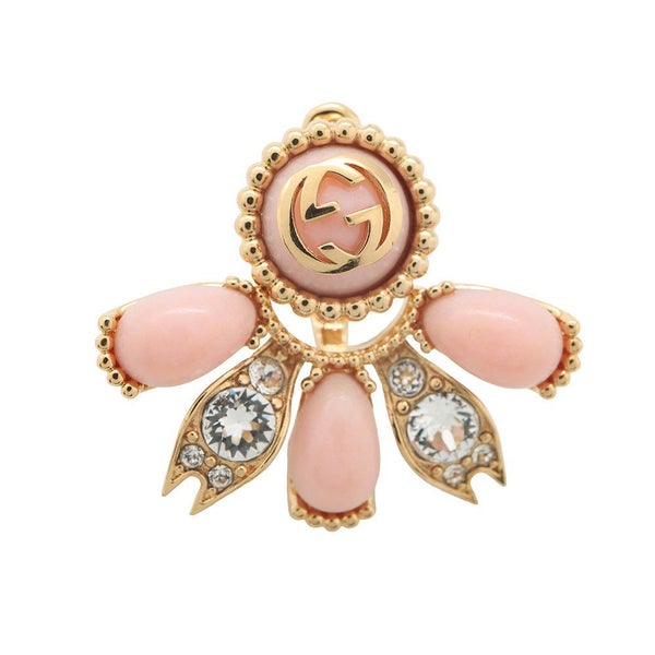 グッチ シングルピアス インターロッキングG 2way メタル ラインストーン GUCCI アクセサリー