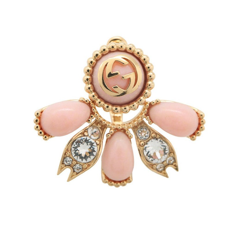 グッチ シングルピアス インターロッキングG 2way メタル ラインストーン GUCCI アクセサリー