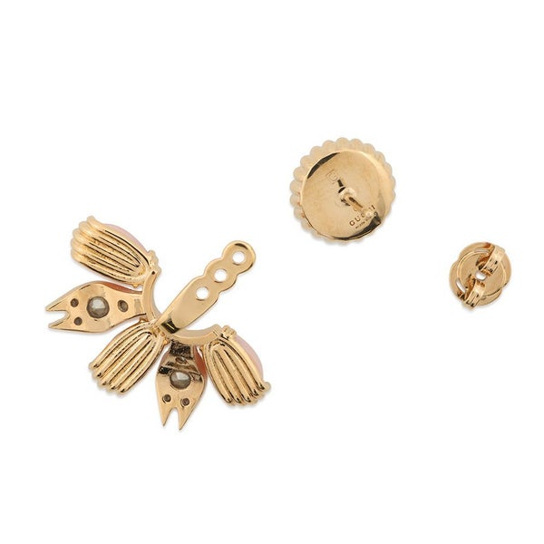 グッチ シングルピアス インターロッキングG 2way メタル ラインストーン GUCCI アクセサリー