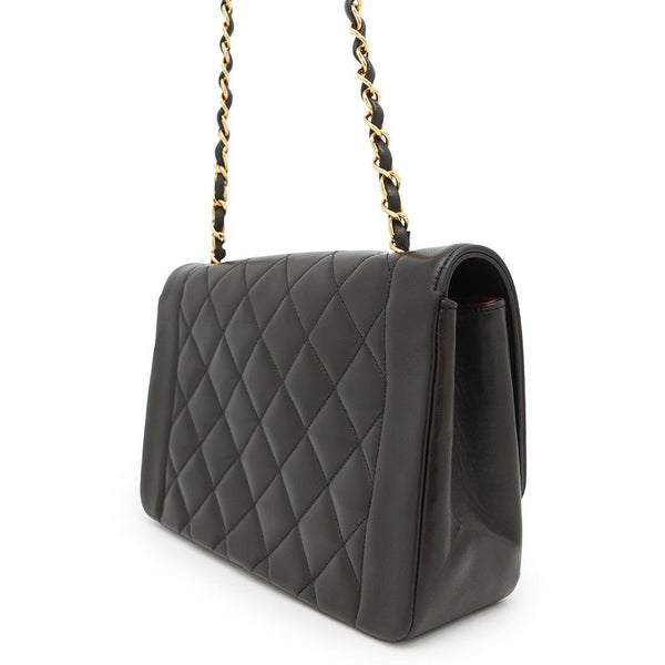 シャネル チェーンショルダーバッグ マトラッセ25 ココマーク シングルチェーン シングルフラップ A01165 CHANEL 黒