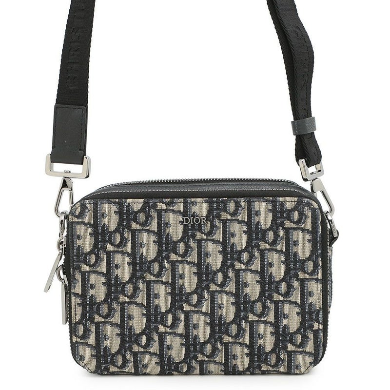クリスチャン・ディオール ショルダーバッグ オブリーク ジップポーチ ジャカード 2OBBC119YSE Dior トロッター
